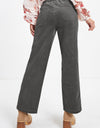 Pocketed Elastic Waist Straight Pants