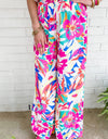 Printed Wide Leg Pants