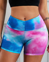 Wide Waistband High Waist Yoga Shorts