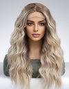 13*2" Lace Front Wigs Synthetic Long Wave 24'' 150% Density