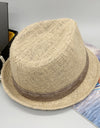 Short Brim Jute Cloth Hat