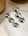 Stainless Steel Heart Earrings