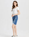 BAYEAS Full Size Super High Rise Denim Bermuda Shorts