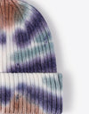 Tie-Dye Ribbed Knit Beanie