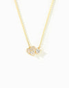 18K Gold-Plated 925 Sterling Silver Zircon Heart Necklace