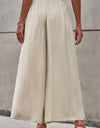 Drawstring Waist Wide Leg Pants