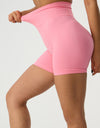 High Waist Wide Waistband Active Shorts