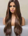 13*2" Lace Front Wigs Synthetic Long Wave 26" Heat Safe 150% Density