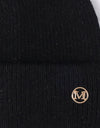 M Rib-Knit Cuff Beanie