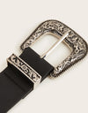 Double Row Studded PU Leather Belt