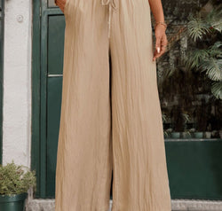 Frill Wide Leg Pants