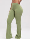 Ruched High Waist Bootcut Active Pants