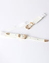 Double Buckle PU Leather Belt