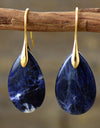 Natural Stone Teardrop Earrings