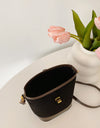 PU Leather Bucket Crossbody Bag