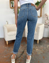 Judy Blue Full Size Cuffed Hem Slim Jeans