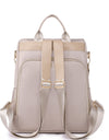 Zipper Pocket Beaded Backpack