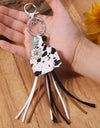 Turquoise Fringe Detail Key Chain