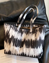 Printed PU Leather Tote Bag