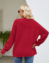 Open Front Raglan Sleeve Pocketed Cardigan