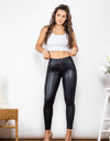 Matte PU Leather Long Pants