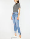 Kancan Distressed Cat's Whiskers Button Fly Jeans