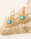 18K Gold Plated Sun-Shaped Earrings