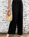 Double Take Elastic Waist Straight Leg Pants with Pockets