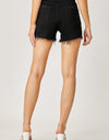 RISEN Frayed Hem Denim Shorts with Fringe Detail Pockets