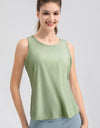 Wide Strap Round Neck Active Tank