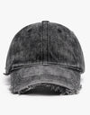 Raw Hem Adjustable Cotton Baseball Cap