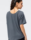 Round Neck Short Sleeve Active Tee