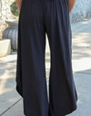 Plus Size Tie Front Wide Leg Pants