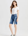 BAYEAS Full Size Super High Rise Denim Bermuda Shorts