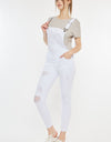 Kancan Distressed Skinny Denim Overalls