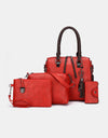 4-Piece PU Leather Bag Set