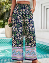 Printed High Waist Wide Leg Pants