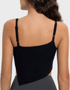 Slit Asymmetrical Neck Active Cami