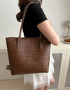 Textured PU Leather Handbag