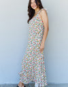 Doublju In The Garden Ruffle Floral Maxi Dress in Natural Rose