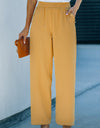 High Waist Wide Leg Pants with Pockets