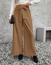 Tied High Waist Wide Leg Pants