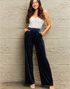 Wide Leg Pants with Pockets