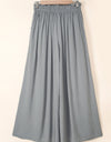 Drawstring Waist Wide Leg Pants