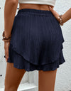 Tied Layered High Waist Shorts