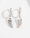 925 Sterling Silver Zircon Chili Shape Earrings