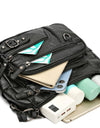 Multi-Pocket PU Leather Crossbody Bag