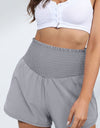 Smocked Paperbag Waist Shorts