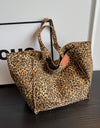 Leopard Canvas Tote Bag