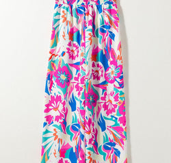 Printed Wide Leg Pants
